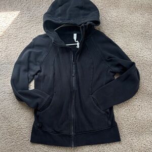 Lululemon Scuba Black Zip-Up Hoodie with Hood